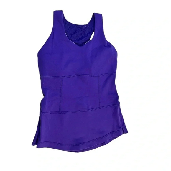 Lululemon Racer Back Purple Tank  Top Size 4 - Picture 2 of 7